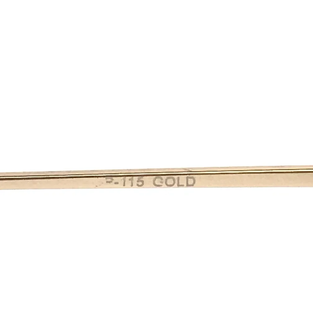 Shiny Gold Aviator Eyeglasses Frames P-115 GOLD Aviator Wire Rim 55-15-140